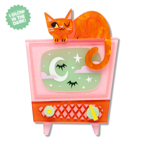 Erstwilder Brooch - Midnight Mischief | Retro Static