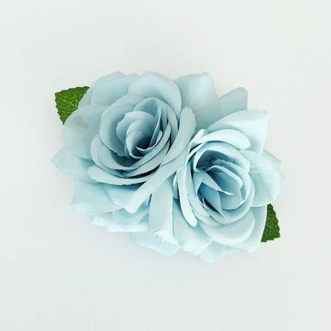 Gwynnie's Hair Flower - Rose Double Blue