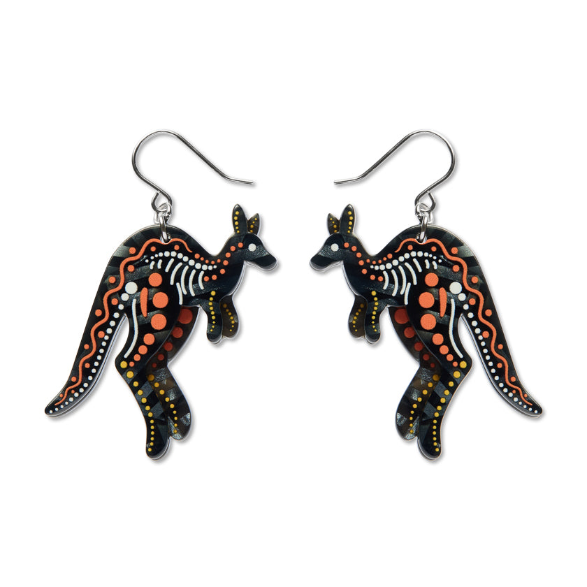 Erstwilder Earrings - Brooke Sutton | Matjumpa Ritjinguthinha (Kangaroo Dreaming)