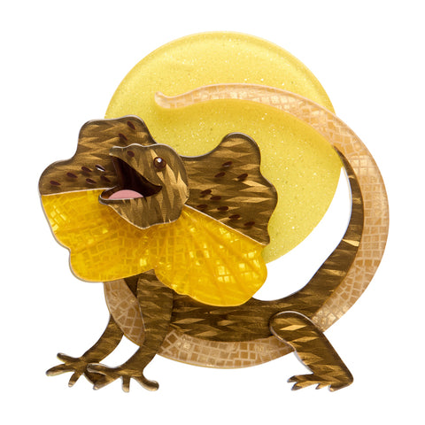 Erstwilder Brooch - Australiana | Freddy the Frillneck Lizard