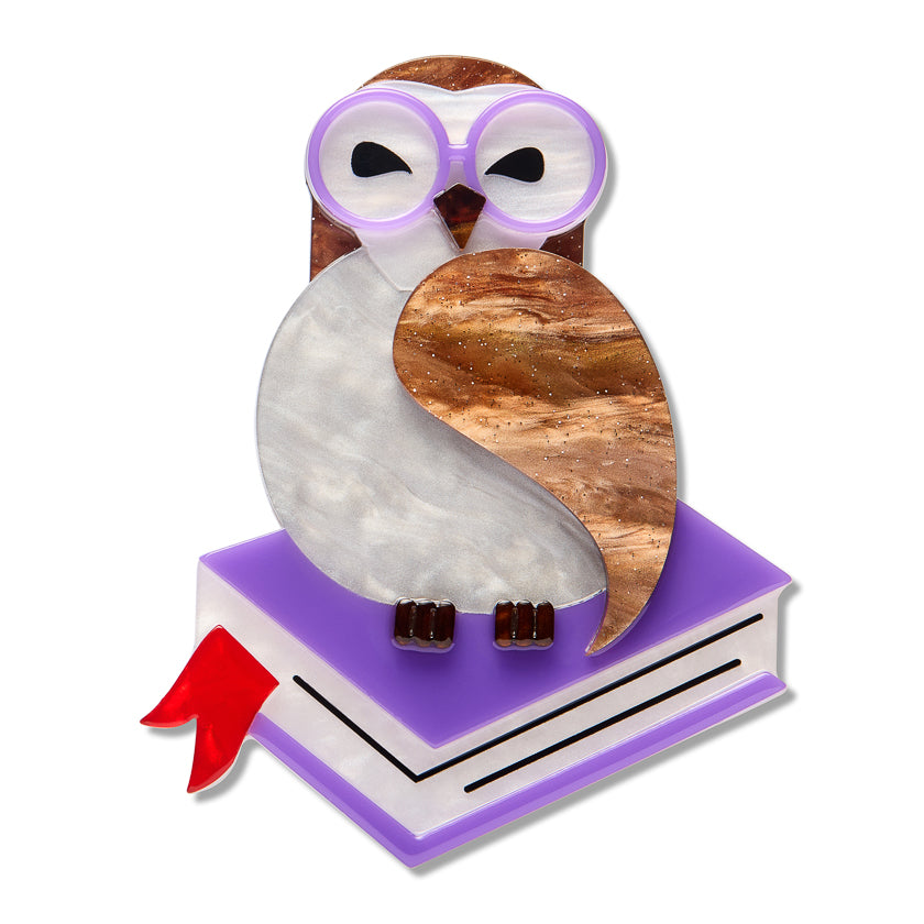 Erstwilder Brooch - Fan Favourites 15th Birthday | Studious Snow Owl