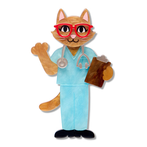 Erstwilder Brooch - Wild at Work | Whiskers M.D. Brooch