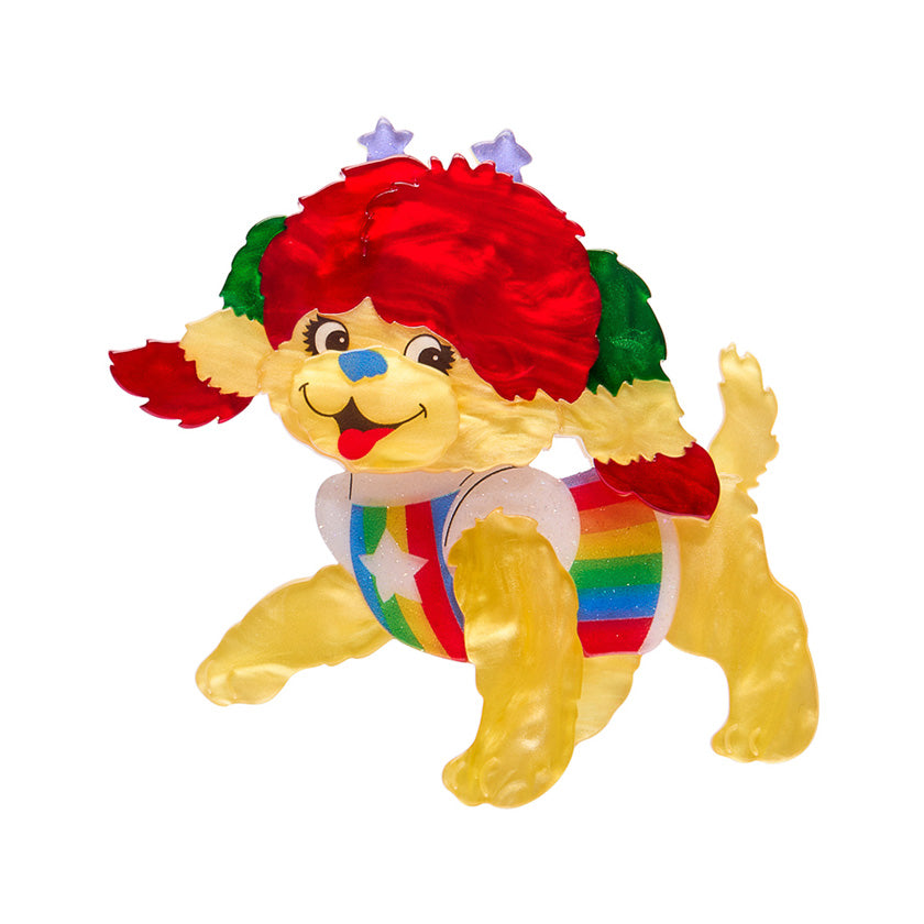 Erstwilder Brooch - Rainbow Brite | Puppy Brite