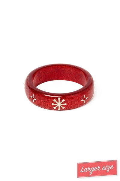 PRE-ORDER Splendette Christmas '24 Snowflake Red DUCHESS Midi Bangle