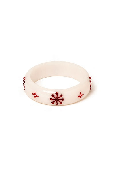 Splendette Christmas '24 Snowflake White CLASSIC Midi Bangle