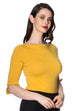 Banned Retro Oonagh Top Mustard