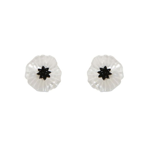 Erstwilder Earrings - Poppy Field White