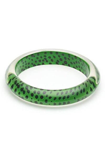 Splendette Leopard Green CLASSIC Midi Bangle