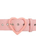 Collectif Adore Heart Belt Peach Pink