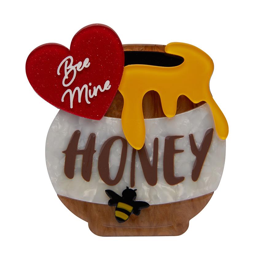Erstwilder Brooch  -  Bee Mine, Honey