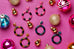 Splendette Earrings | Christmas '22 Glitter Candy Black & Blue