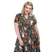 Collectif Caterina Forest Floral Swing Dress (XS ONLY)