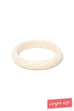 Splendette Heavy Carve Cream DUCHESS Midi Bangle