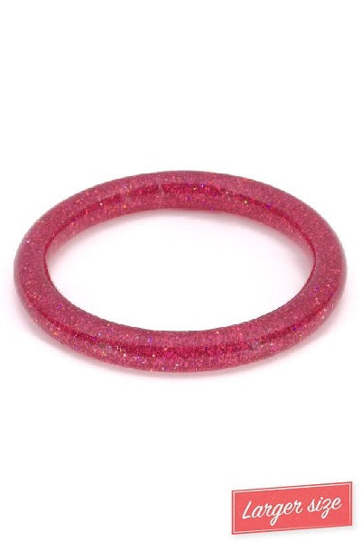 Splendette Glitter Peony DUCHESS Narrow Bangle