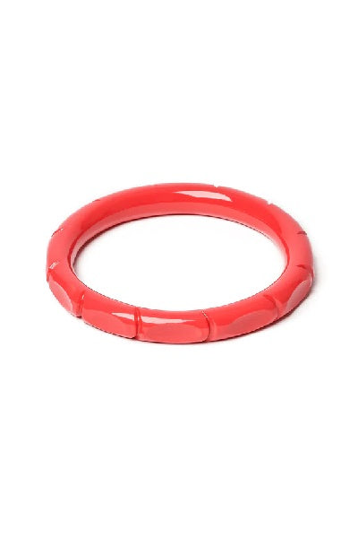 Splendette Heavy Carve Hibiscus CLASSIC Narrow Bangle