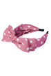 Banned Retro Lulu Headband - Pink & White Polka-Dot