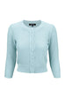 MAK Pattern Cropped Cardigan Light Blue