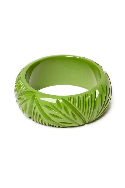 Splendette Heavy Carve Palm CLASSIC Wide Bangle