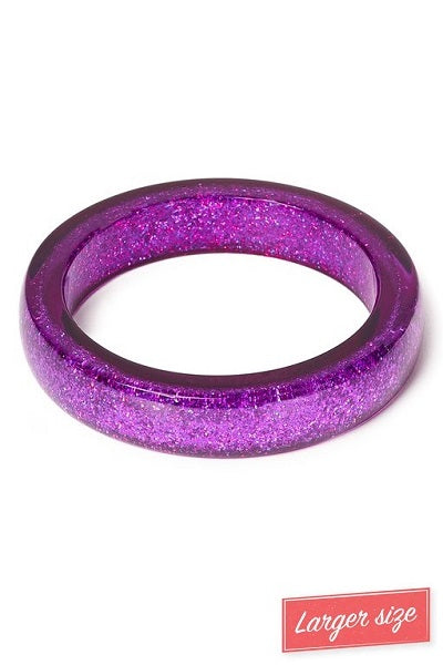 Splendette Glitter Purple DUCHESS Midi Bangle