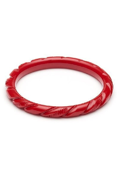 Splendette Heavy Carve Red CLASSIC Narrow Bangle