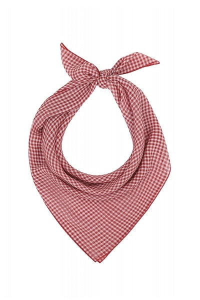 Collectif Scarf Zoe Gingham Red